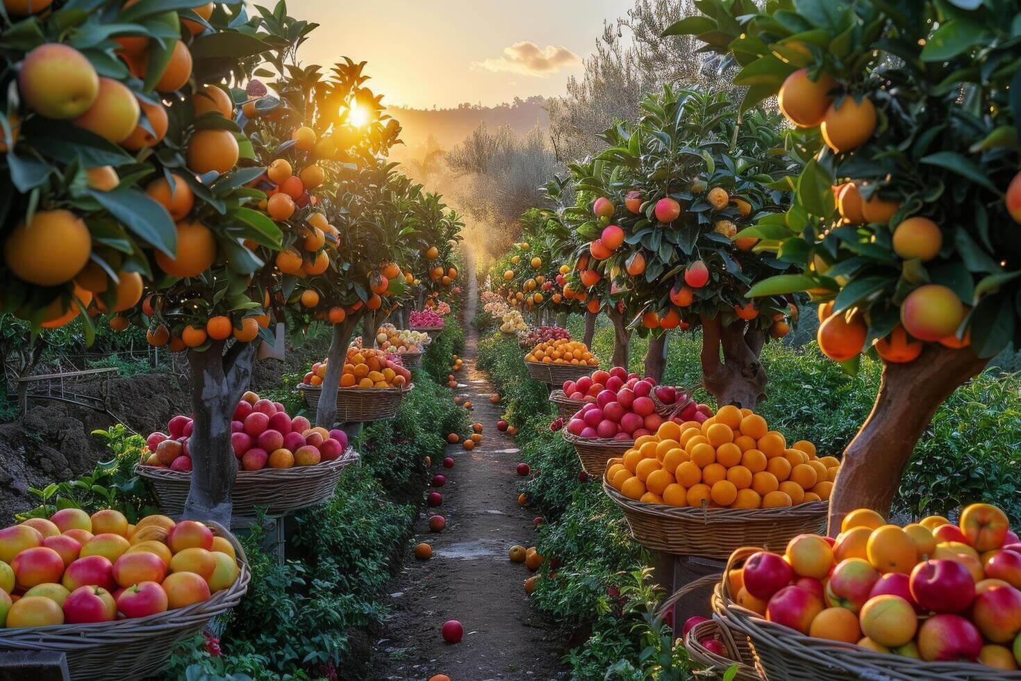 Fresh strawberries in blue container